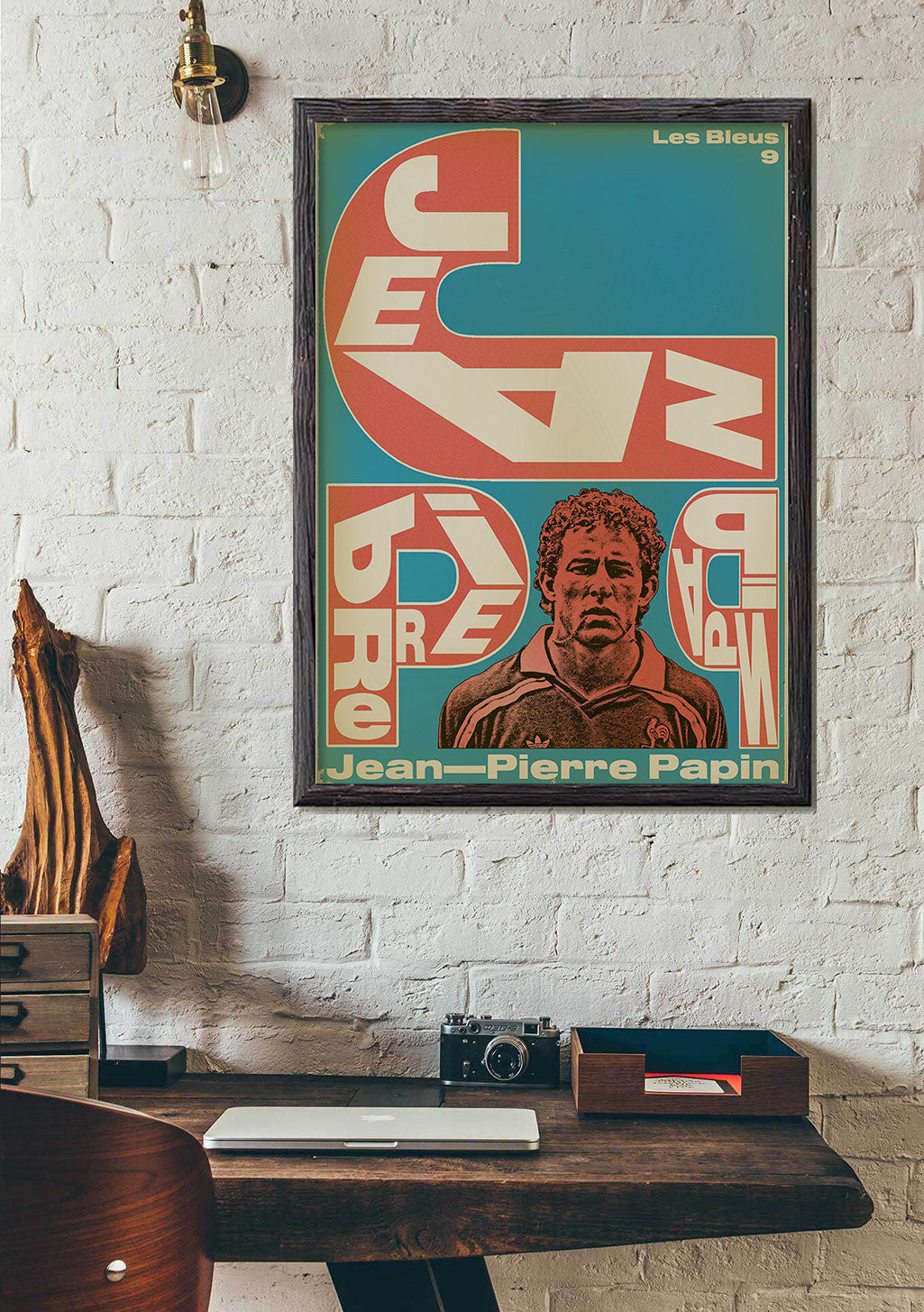 Poster Jean-Pierre Papin football Les Bleus 9
