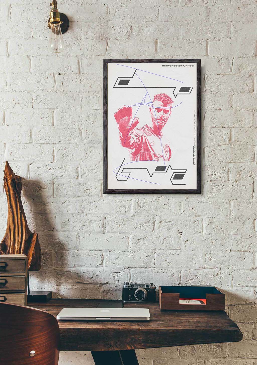 Poster Manchester United, homme levant les bras