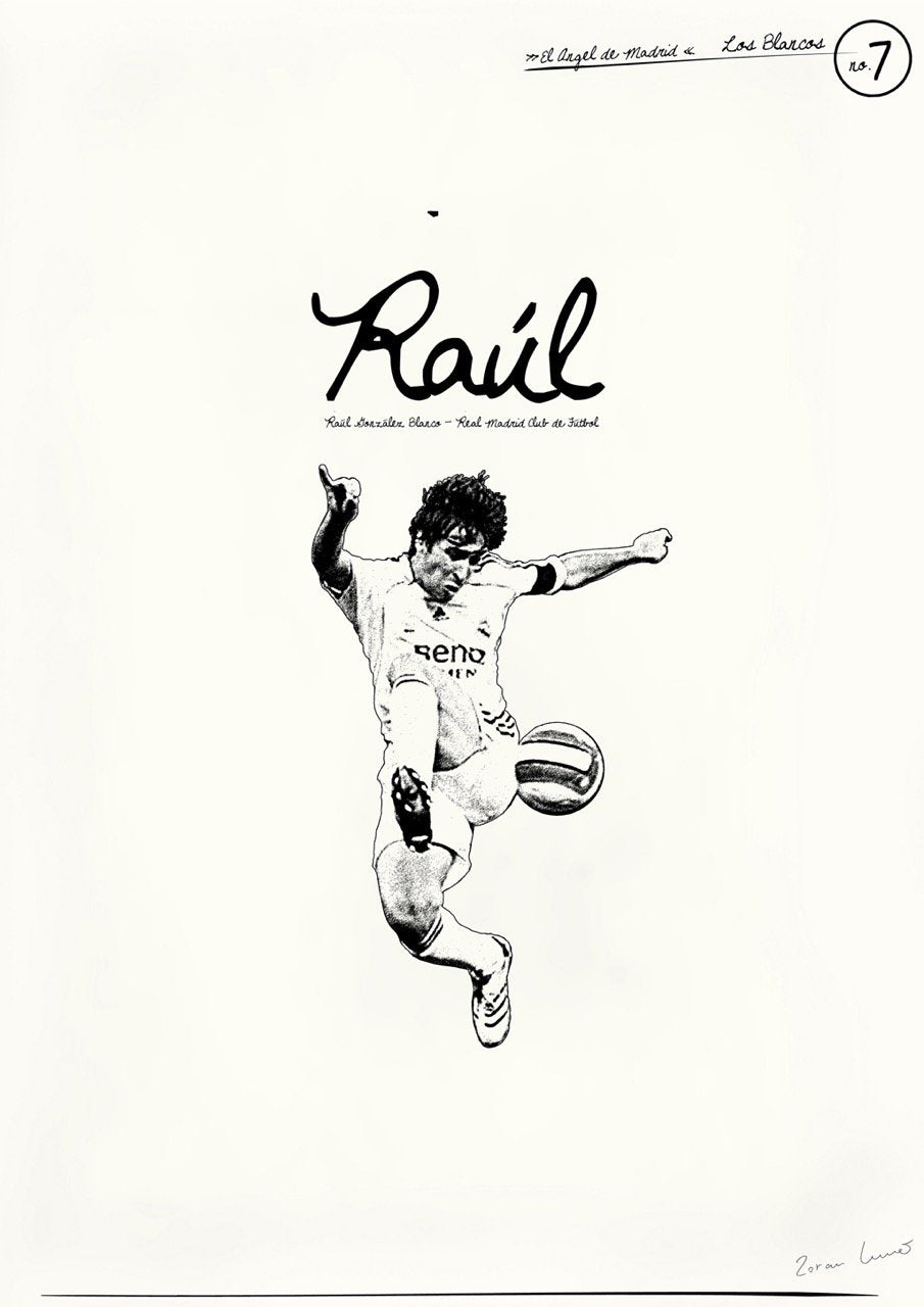 Illustration en noir et blanc d'un joueur de football en plein coup de pied