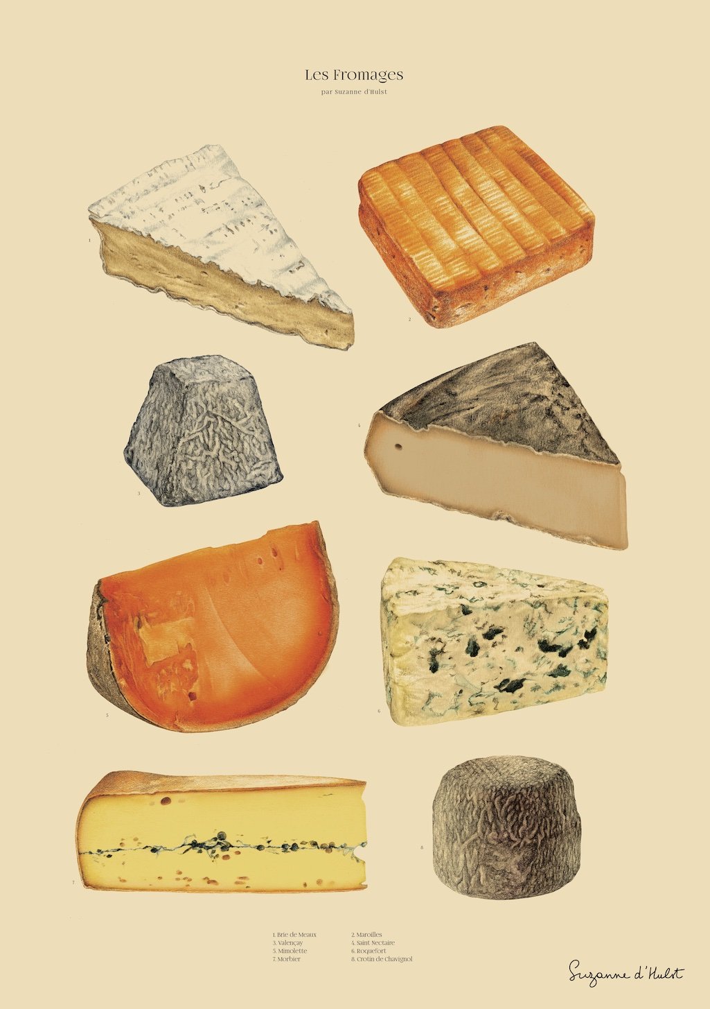 affiche-gastronomie-suzanne-d-hulst-les-fromages-1