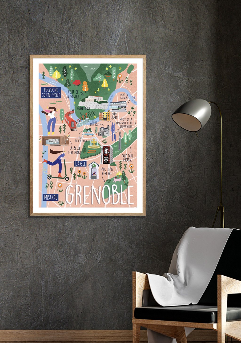 Map Grenoble