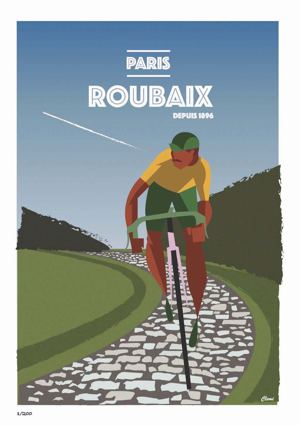 affiche-velo-clemi-paris-roubaix-1-1