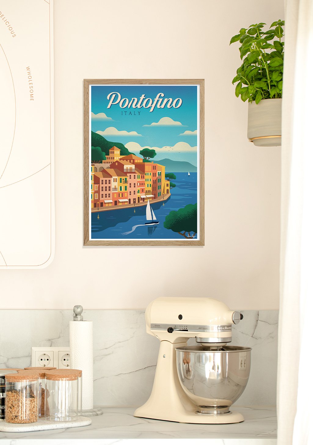 Portofino Italie Ville côtière colorée Bateau sur l'eau