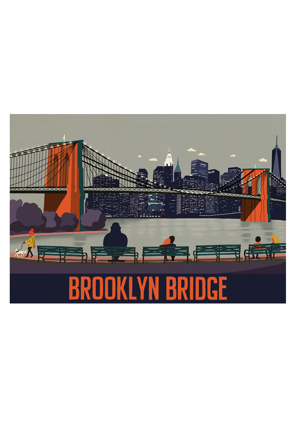affiche-new-york-paul-thurlby-brooklyn-bridge-1