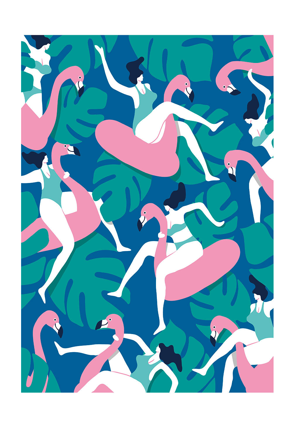 Affiche-animaux-quentin-monge-flamingo-party-1-1