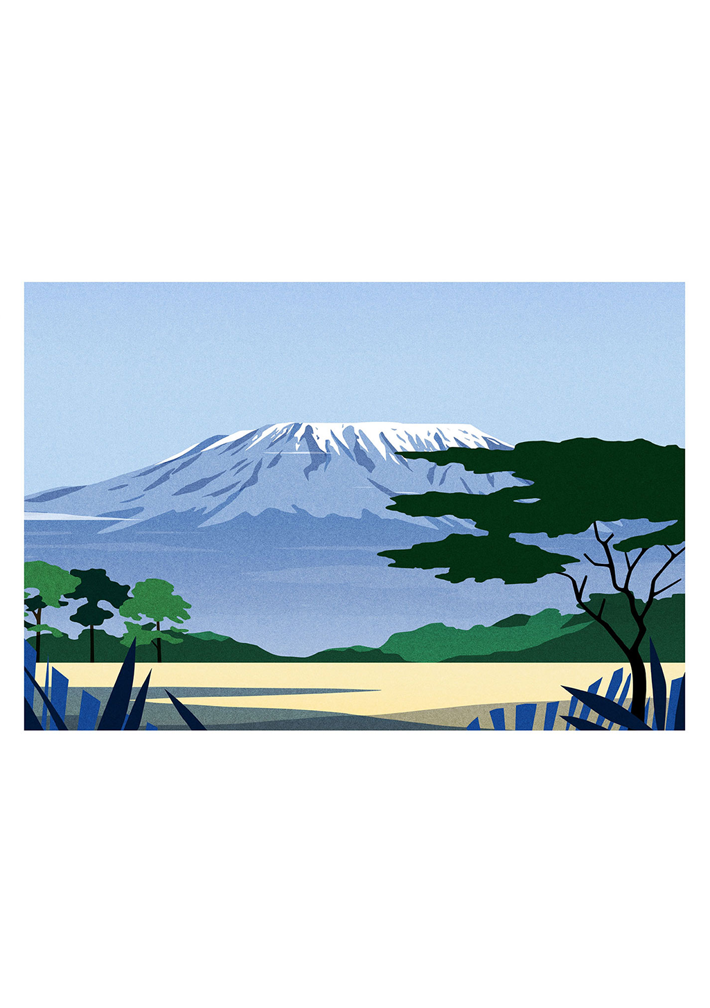 affiche-voyage-julie-guillem-kilimandjaro-1