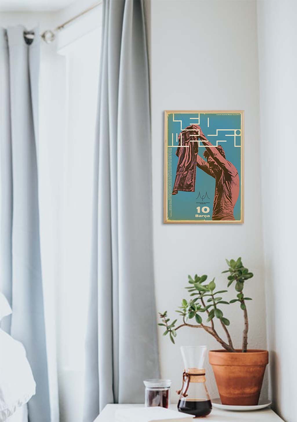 Poster avec une personne tenant un appareil photo, texte "10 Barga"