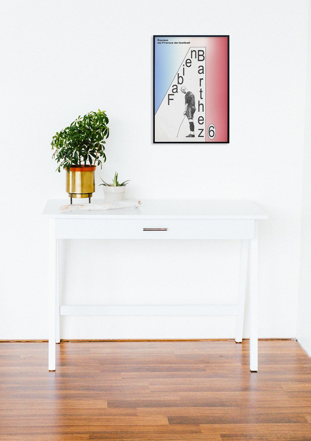 Poster avec texte stylisé et illustration de personne