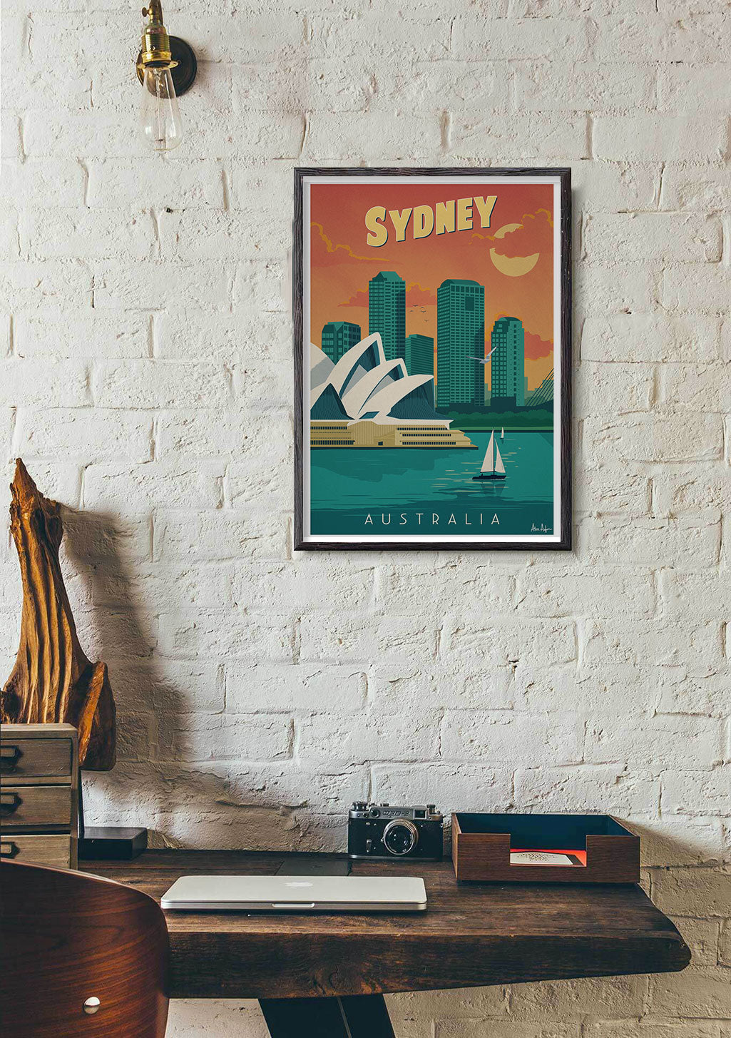 Poster Sydney Australie Opéra Maison Sailing Sunset