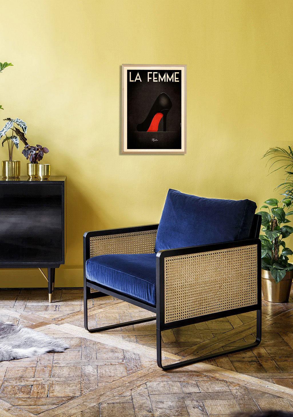 Poster La Femme Chaussure Rouge